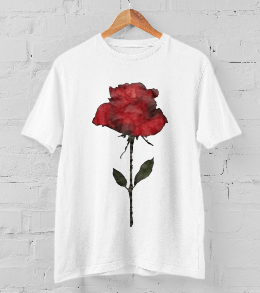 Original CORTIS Seonghyeon Acne Studios Women's Red Rose 2026 T-Shirt