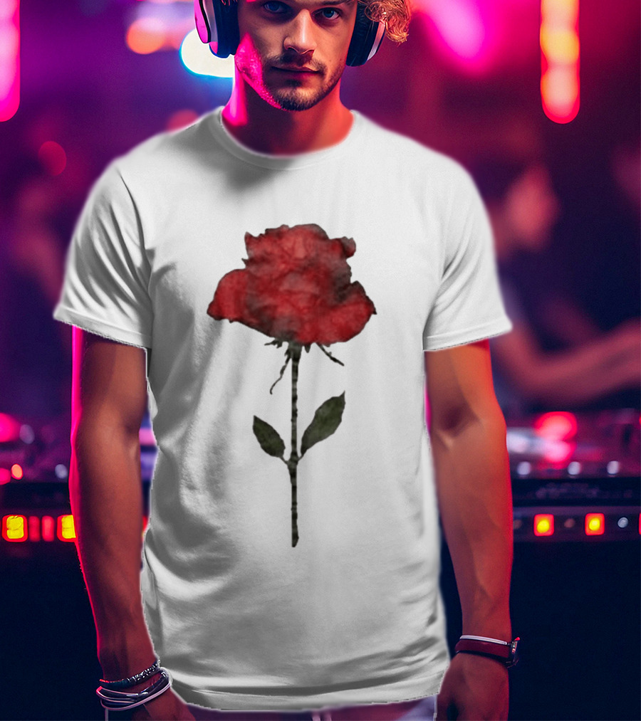 Original CORTIS Seonghyeon Acne Studios Women's Red Rose 2026 T-Shirt