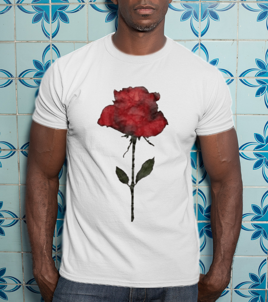 Original CORTIS Seonghyeon Acne Studios Women's Red Rose 2026 T-Shirt
