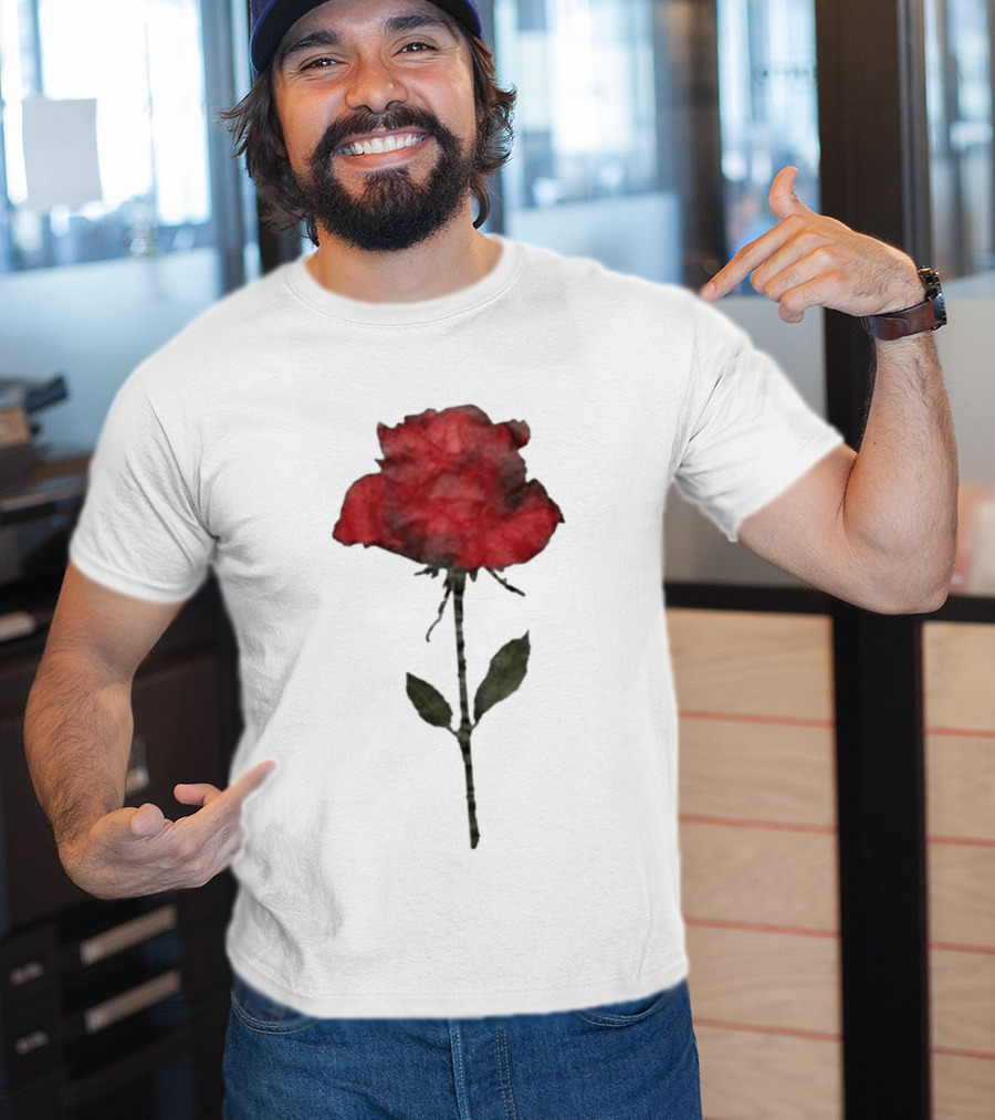 Original CORTIS Seonghyeon Acne Studios Women's Red Rose 2026 T-Shirt