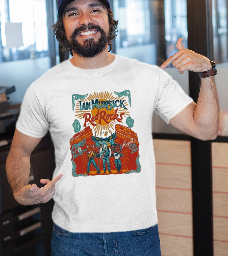 Ian Munsick Red Rocks August 25th 2026 Ernest Ned LeDoux T-Shirt