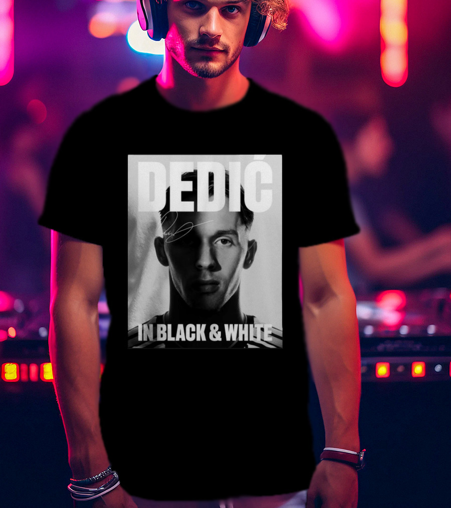 Dedić In Black & White Monochrome T-Shirt