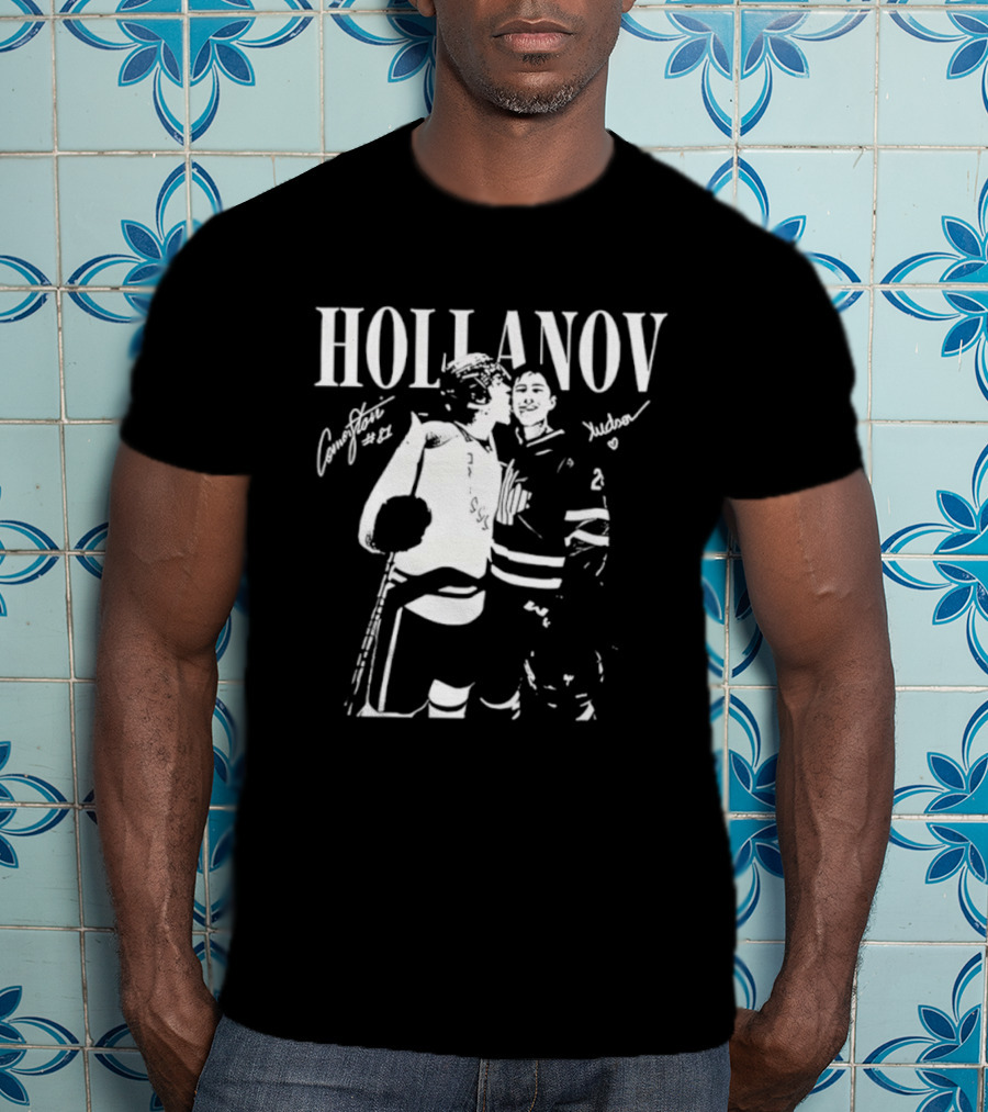 Hollanov Comorston Hudson No 87 Autographs T-Shirt