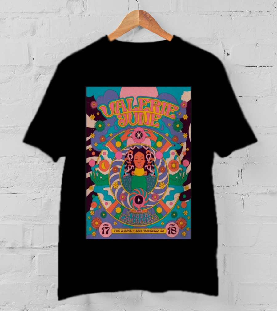 Valerie June With Samantha Diaz August 17 18 2026 The Chapel San Francisco CA T-Shirt