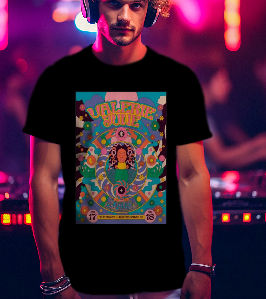 Valerie June With Samantha Diaz August 17 18 2026 The Chapel San Francisco CA T-Shirt