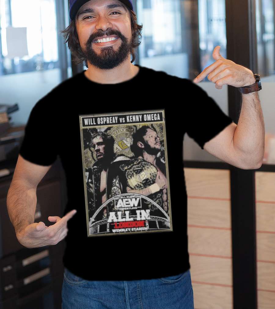 Will Ospreay Vs Kenny Omega AEW Wrestling All In London Wembley Stadium T-Shirt
