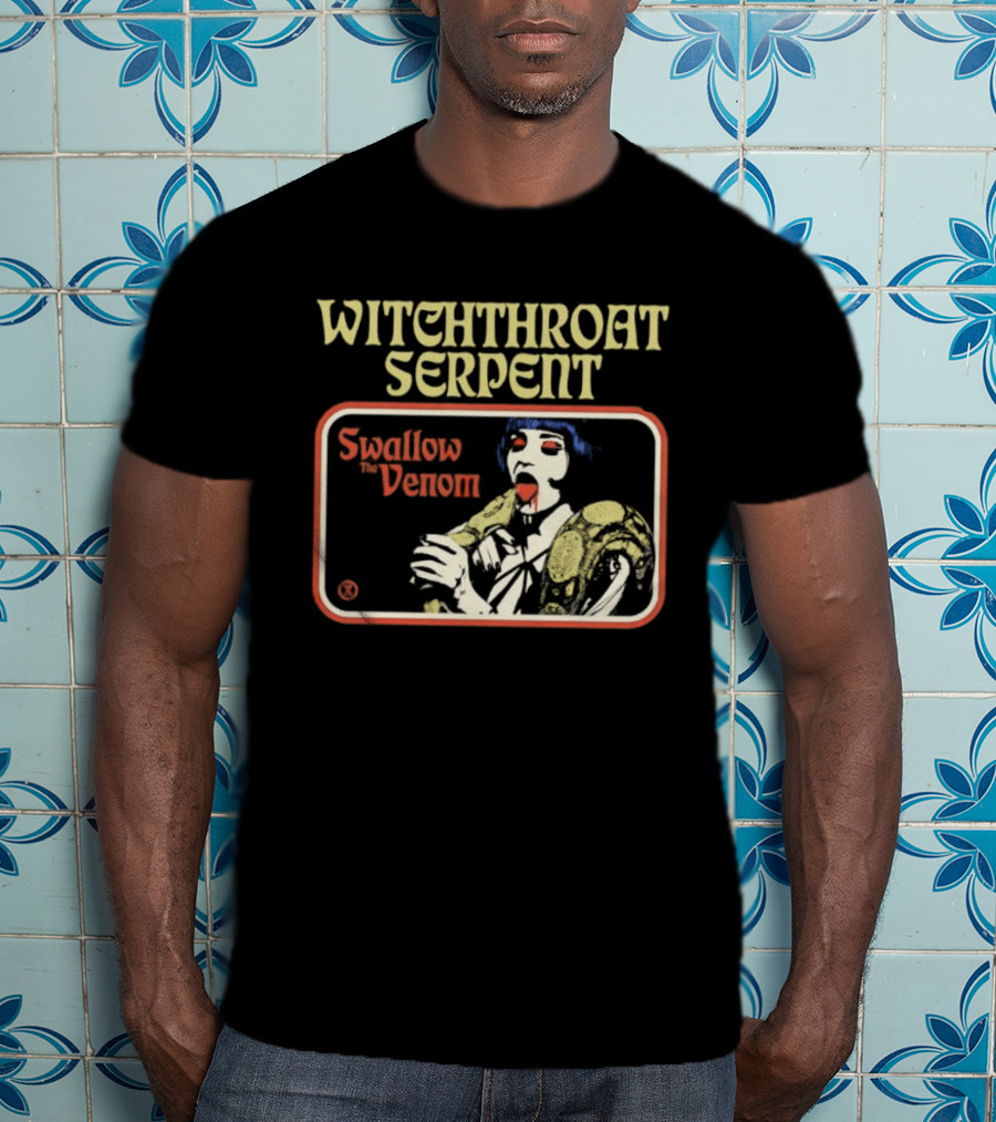 Witchthroat Serpent Swallow The Venom Doom Metal Psychedelic T-Shirt
