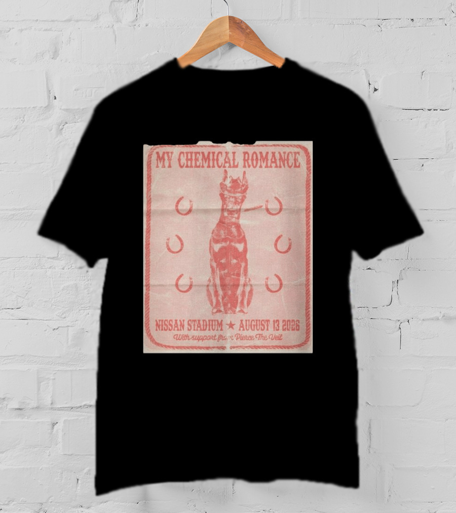 My Chemical Romance Nissan Stadium August 13 2026 With Support From Pierce The Veil T-Shirt