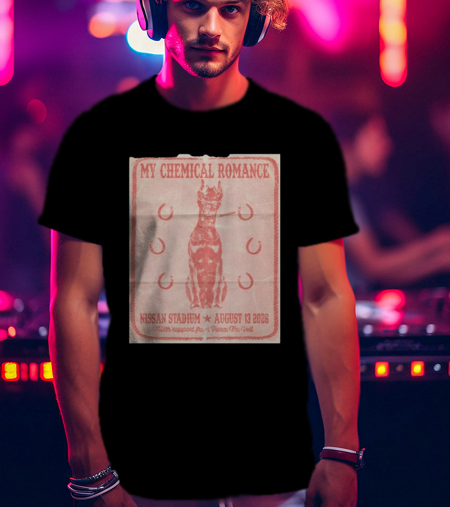 My Chemical Romance Nissan Stadium August 13 2026 With Support From Pierce The Veil T-Shirt