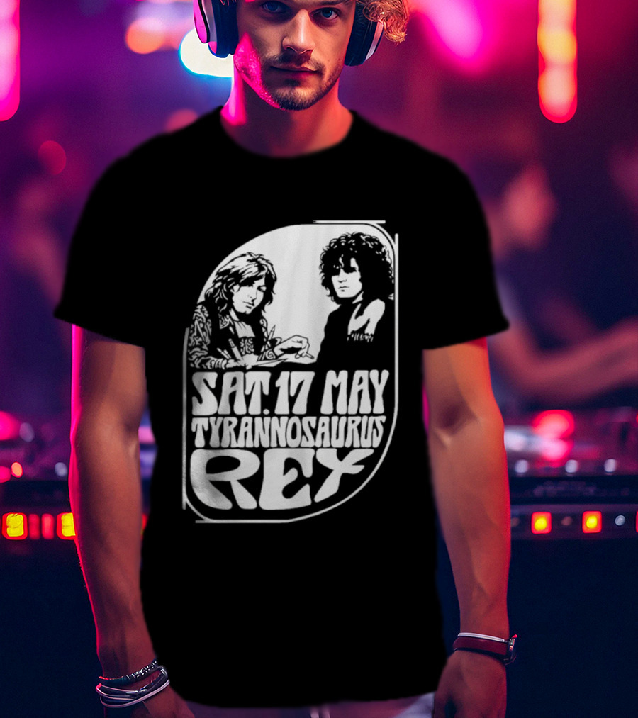 Sat 17 May Tyrannosaurus Rex Concert Original Trent Crimms Mothers Erdington T-Shirt