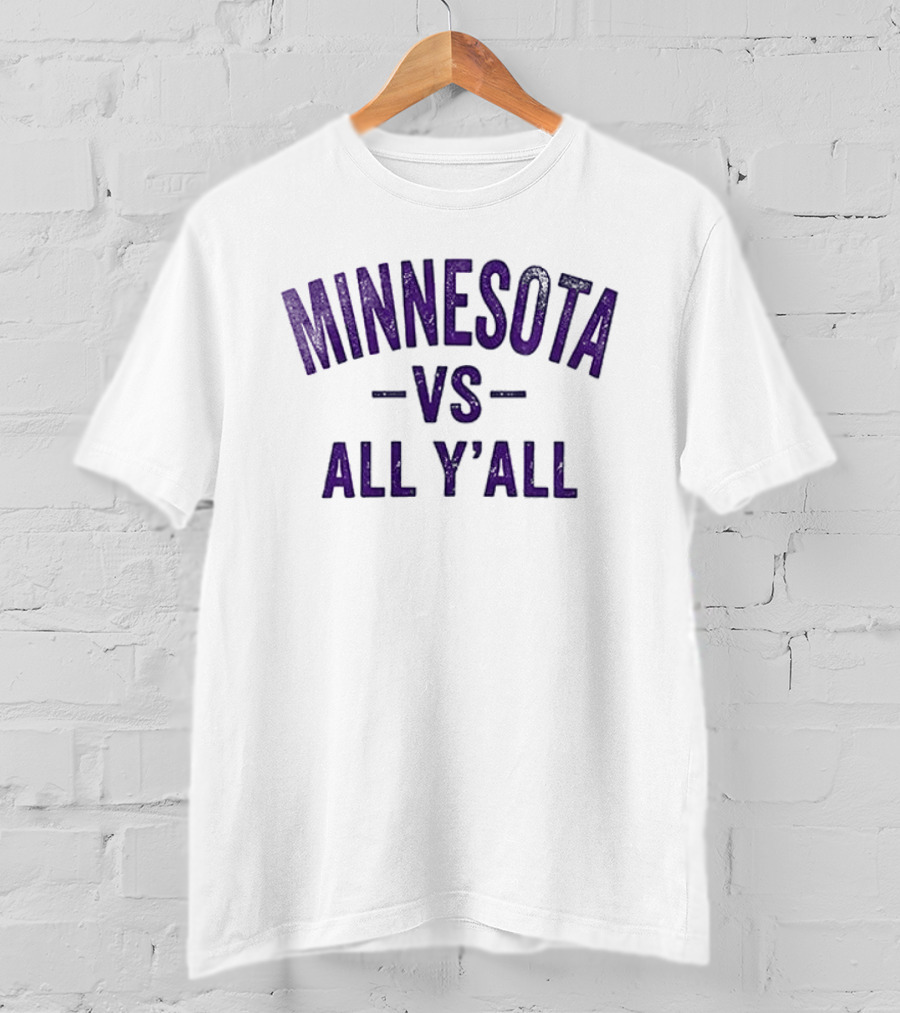 Minnesota Vikings Vs All Y'all Patriot Day Flag T-Shirt