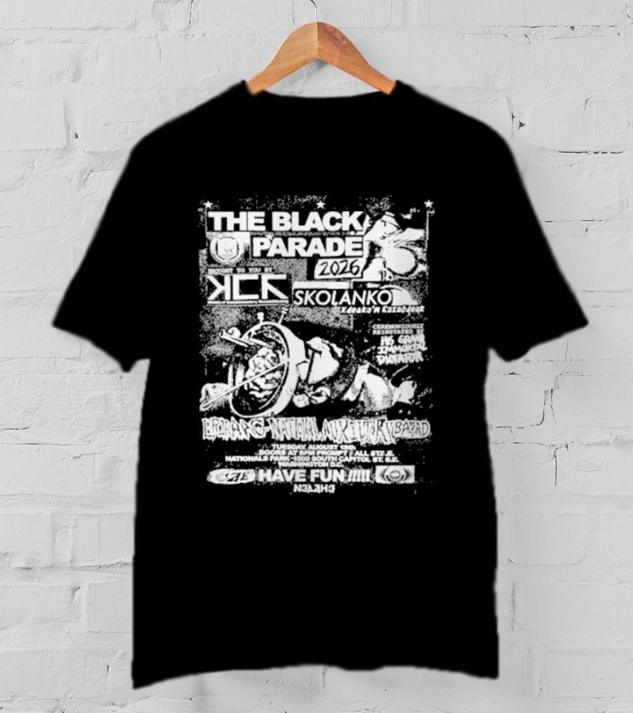 The Black Parade Nationals Park Washington DC 08.18.2026 My Chemical Romance Skolanko T-Shirt