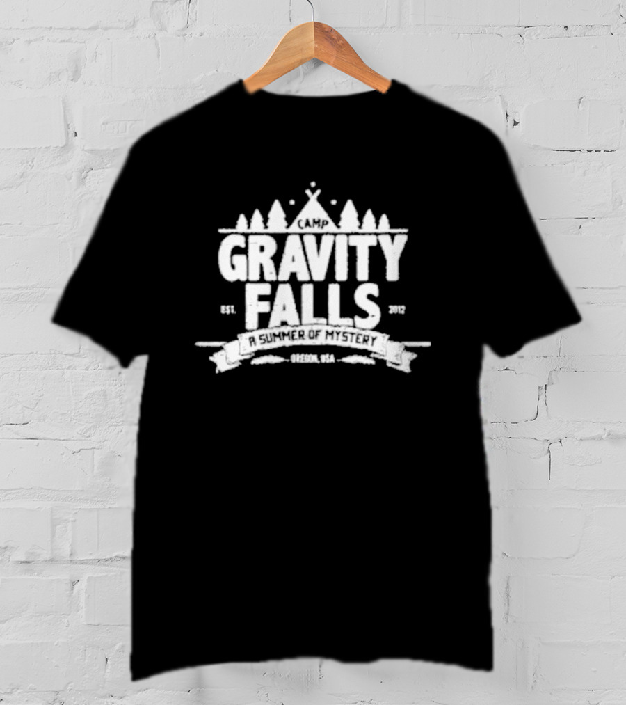 Camp Gravity Falls A Summer Of Mystery Drecon USA Est. 2012 T-Shirt