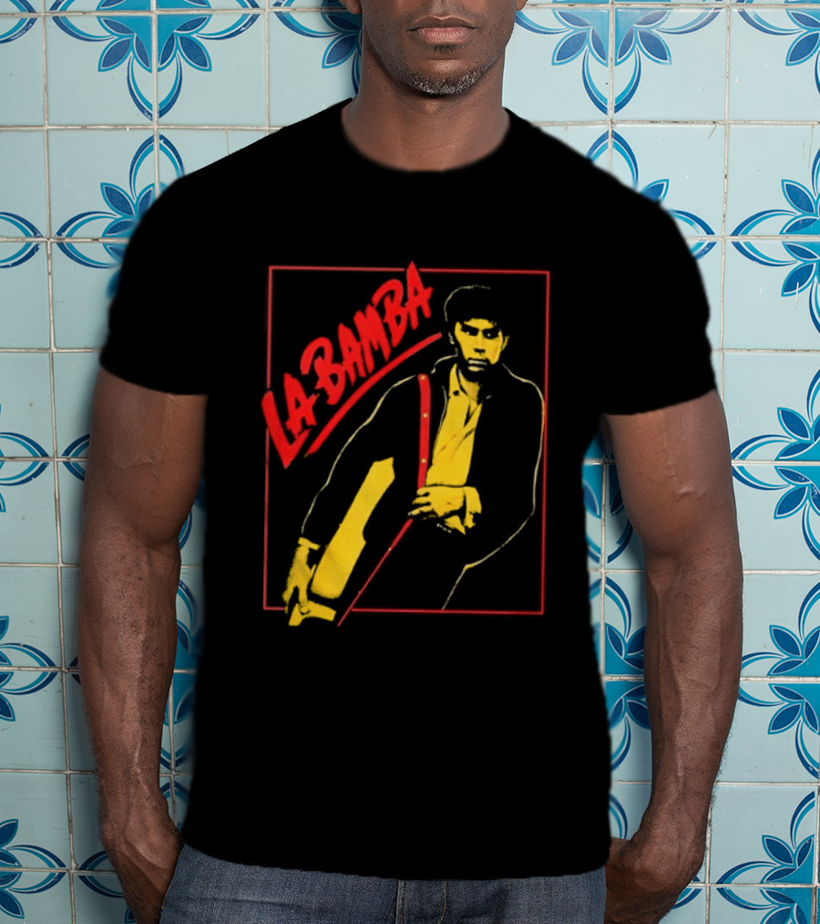 Ritchie Valens La Bamba Rock And Roll Iconic Yellow Red T-Shirt