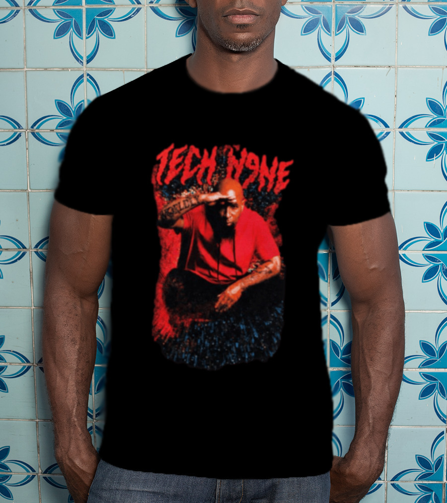 Strange Music Tech N9ne Salute Red Black T-Shirt