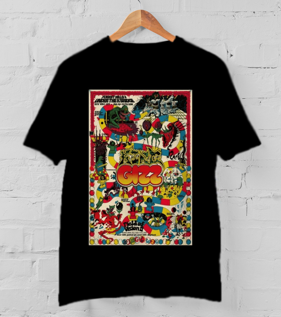 Goose Aug 18 2026 Commodore Ballroom Vancouver BC Flying Gizz Field Of Vision New York City Forest Hills Under The Rainbow T-Shirt