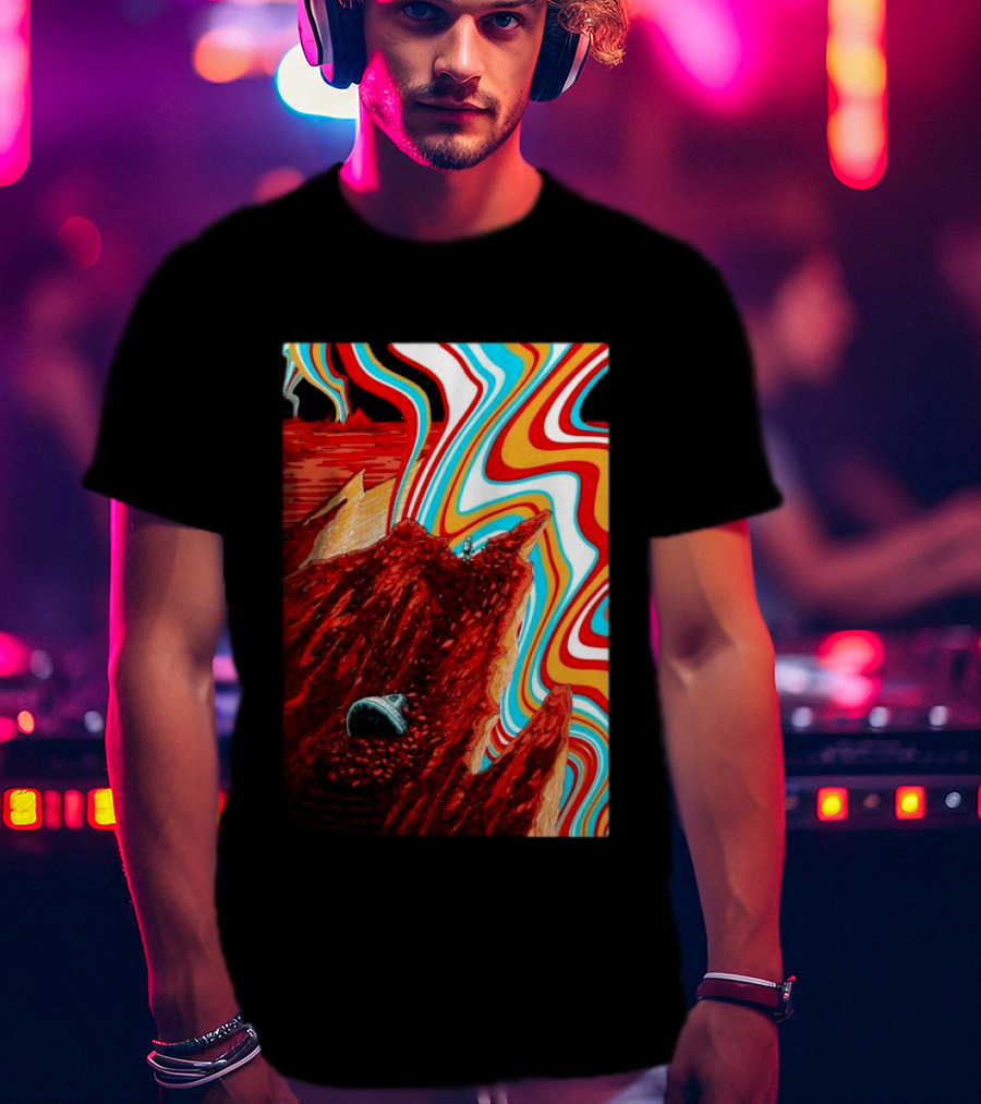 Gov't Mule Livingston MT August 18 2026 Event Psychedelic Swirls Alien Landscape T-Shirt