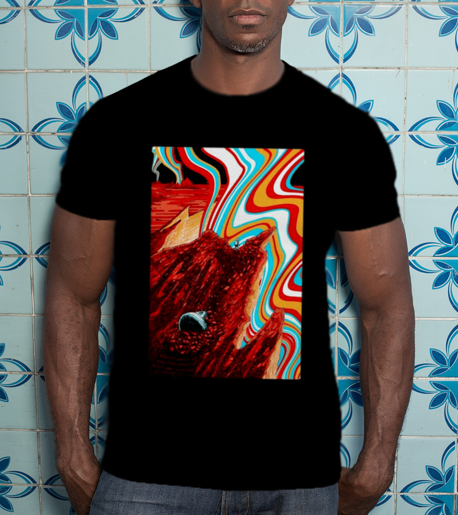 Gov't Mule Livingston MT August 18 2026 Event Psychedelic Swirls Alien Landscape T-Shirt