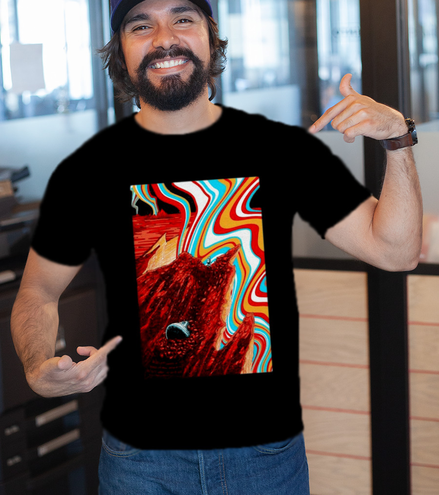 Gov't Mule Livingston MT August 18 2026 Event Psychedelic Swirls Alien Landscape T-Shirt