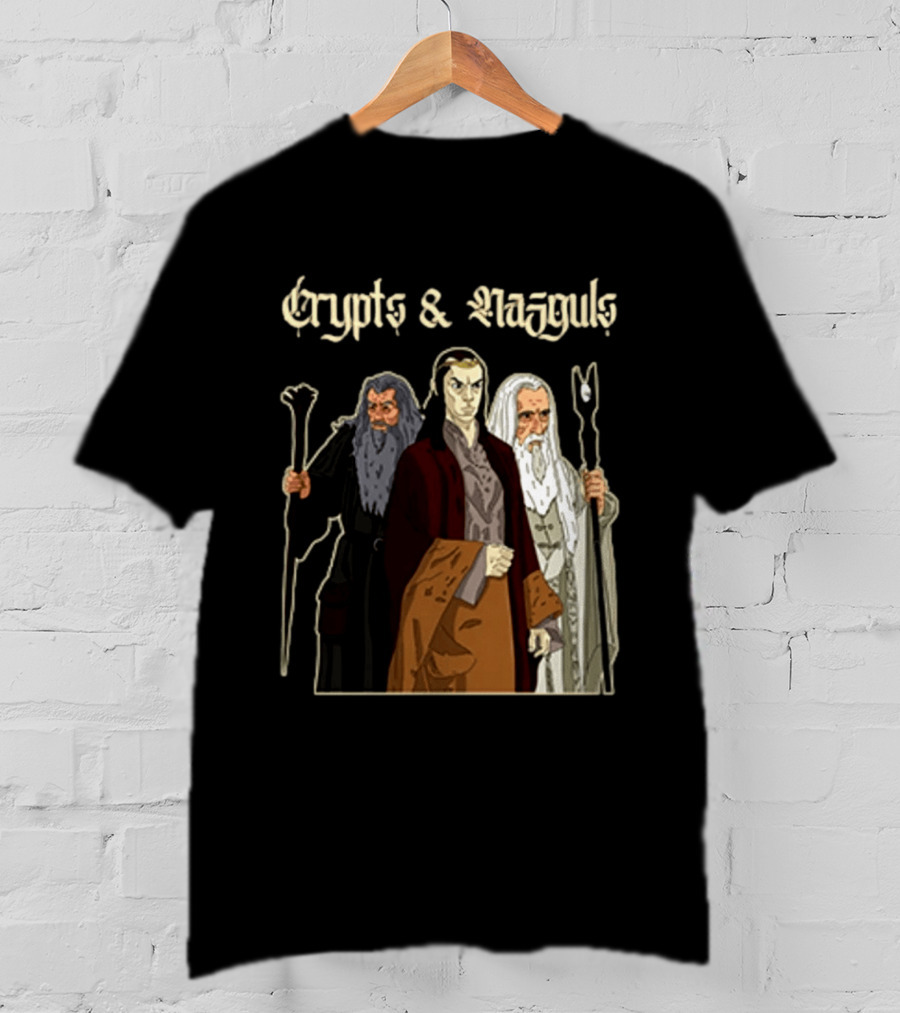 Crypts & Nazgûls Wizards Of The Rings Characters T-Shirt