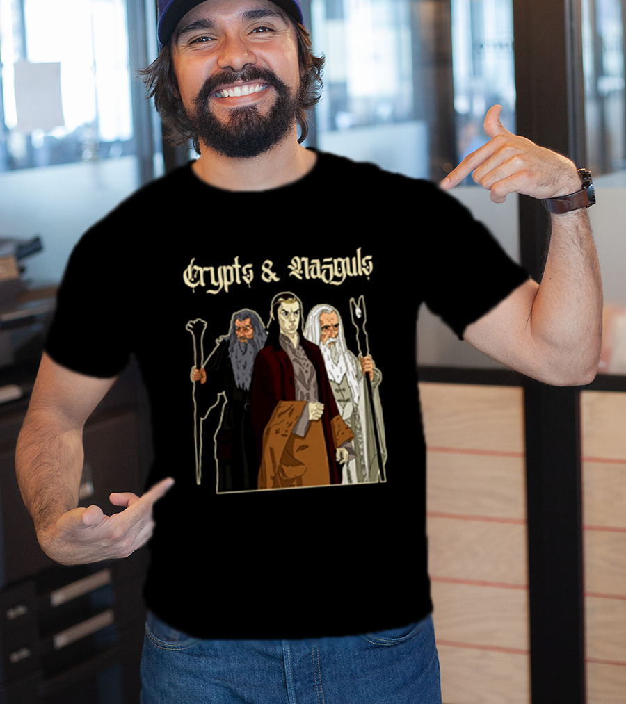 Crypts & Nazgûls Wizards Of The Rings Characters T-Shirt