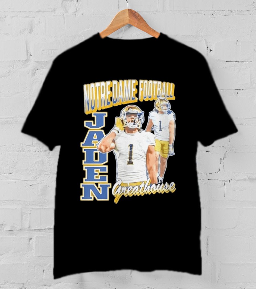 Notre Dame Football Jaden Greathouse 1 Fighting Irish T-Shirt
