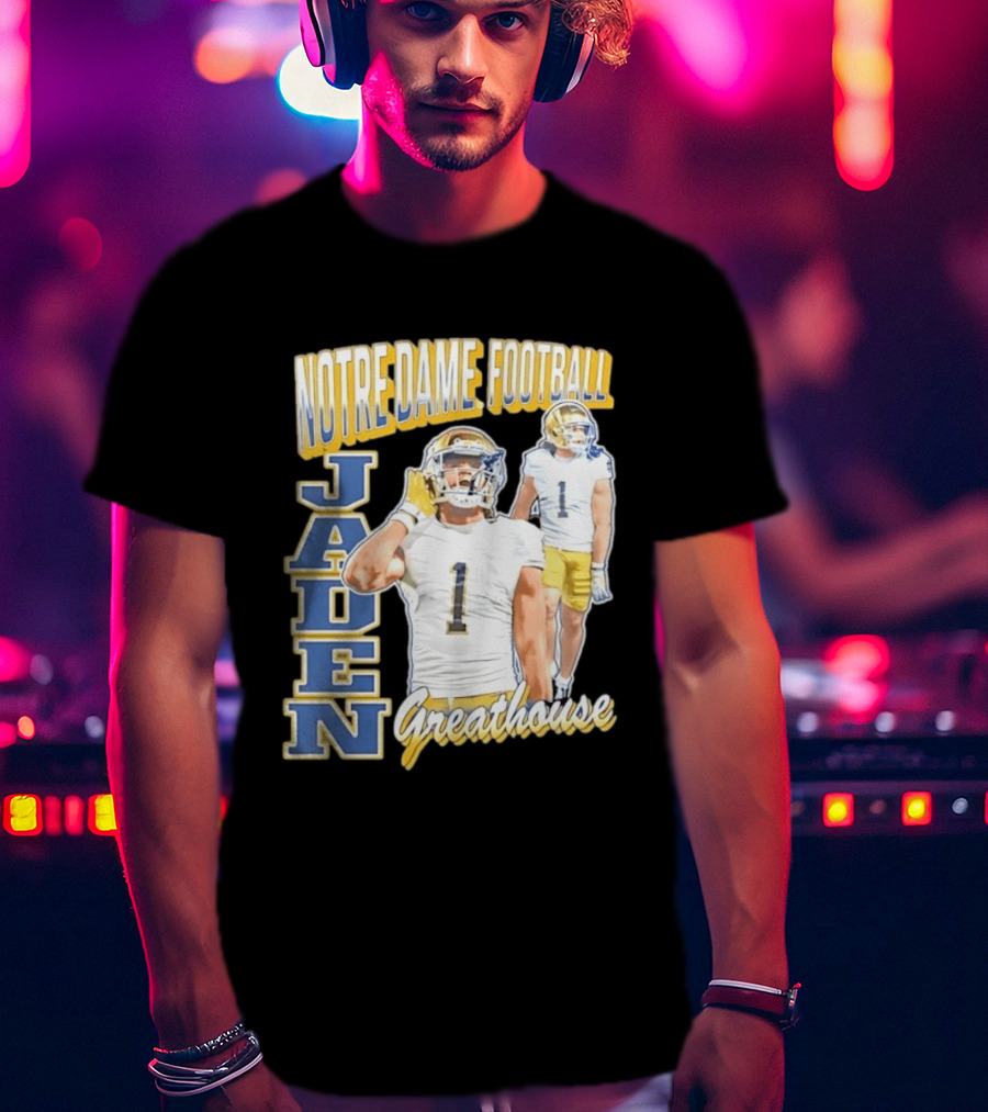 Notre Dame Football Jaden Greathouse 1 Fighting Irish T-Shirt