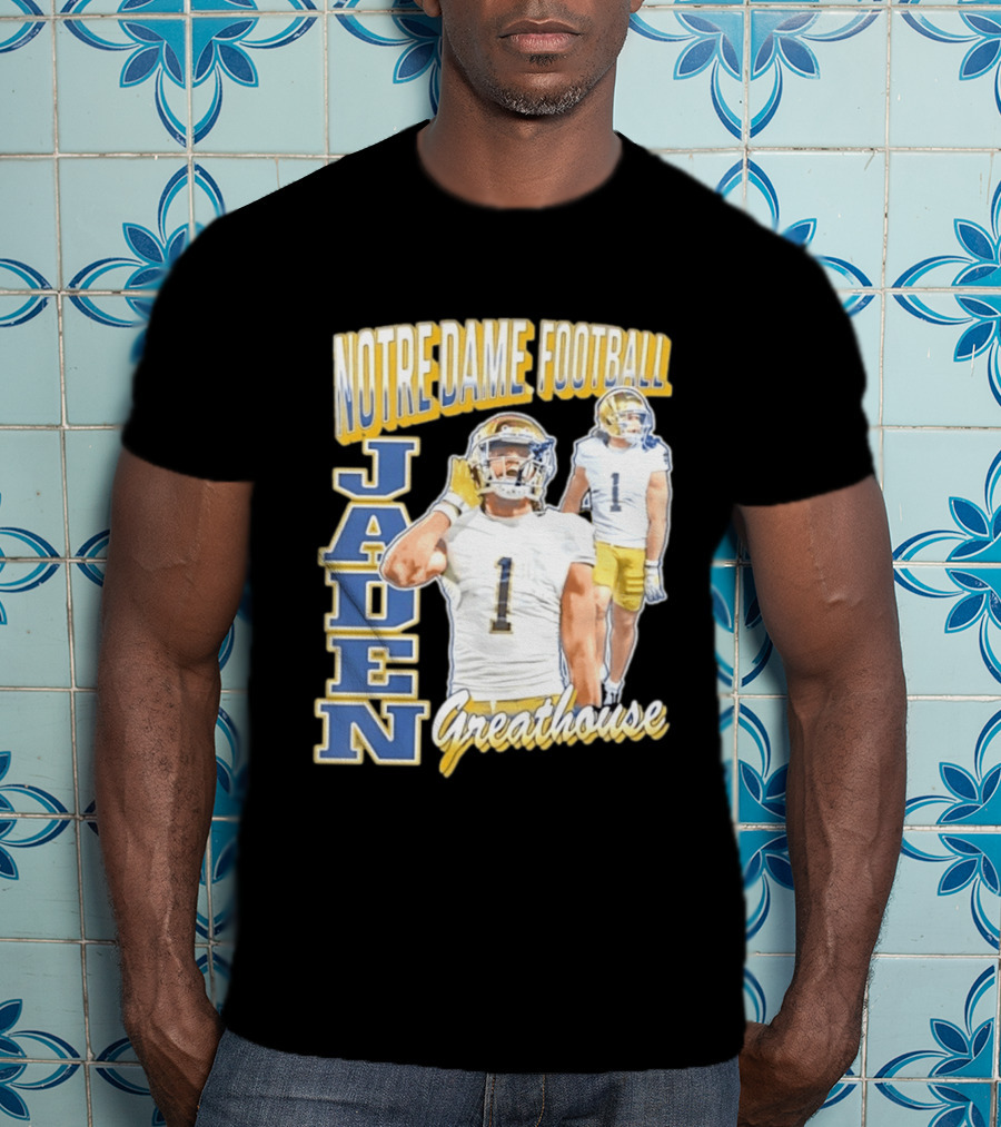 Notre Dame Football Jaden Greathouse 1 Fighting Irish T-Shirt