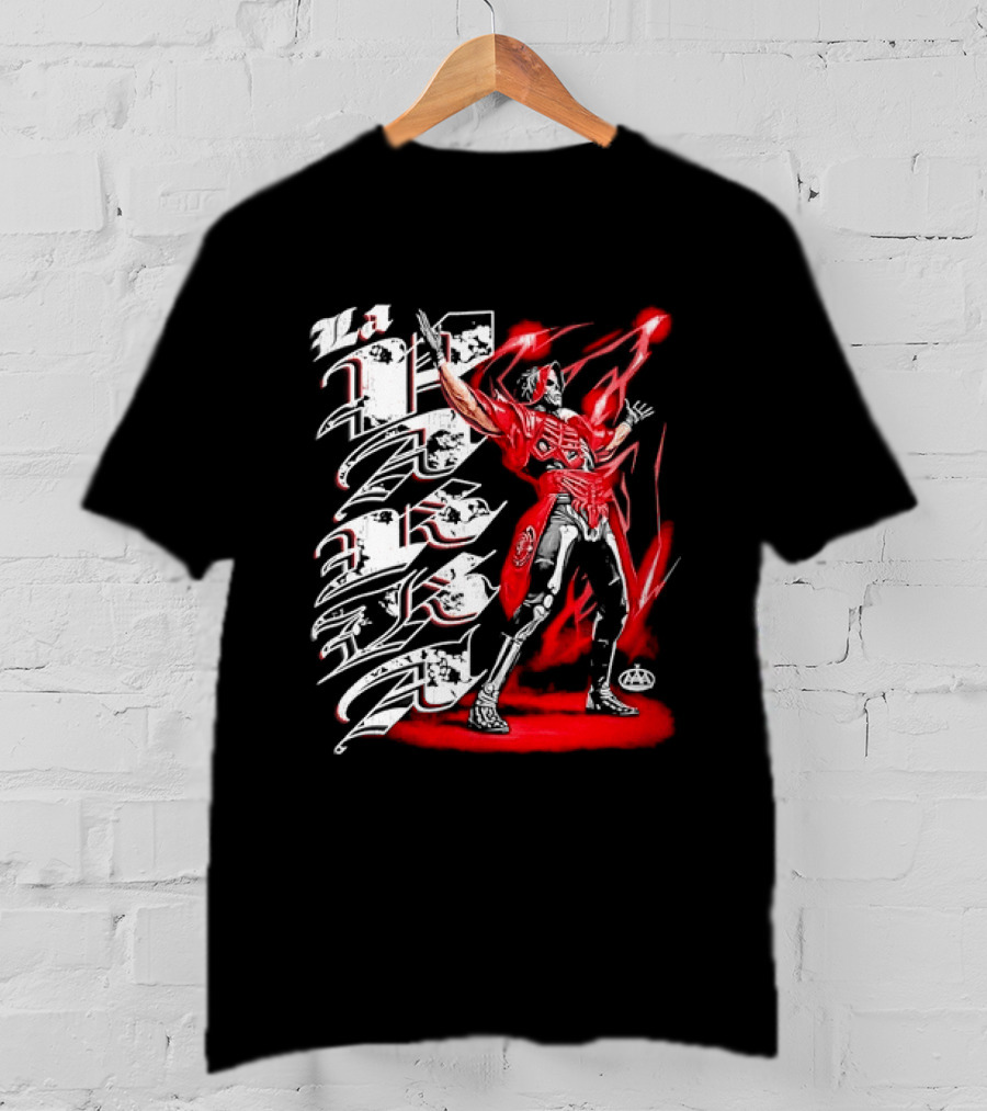 La Parka AAA Lucha Libre Legend Skeleton Warrior Action Hero T-Shirt