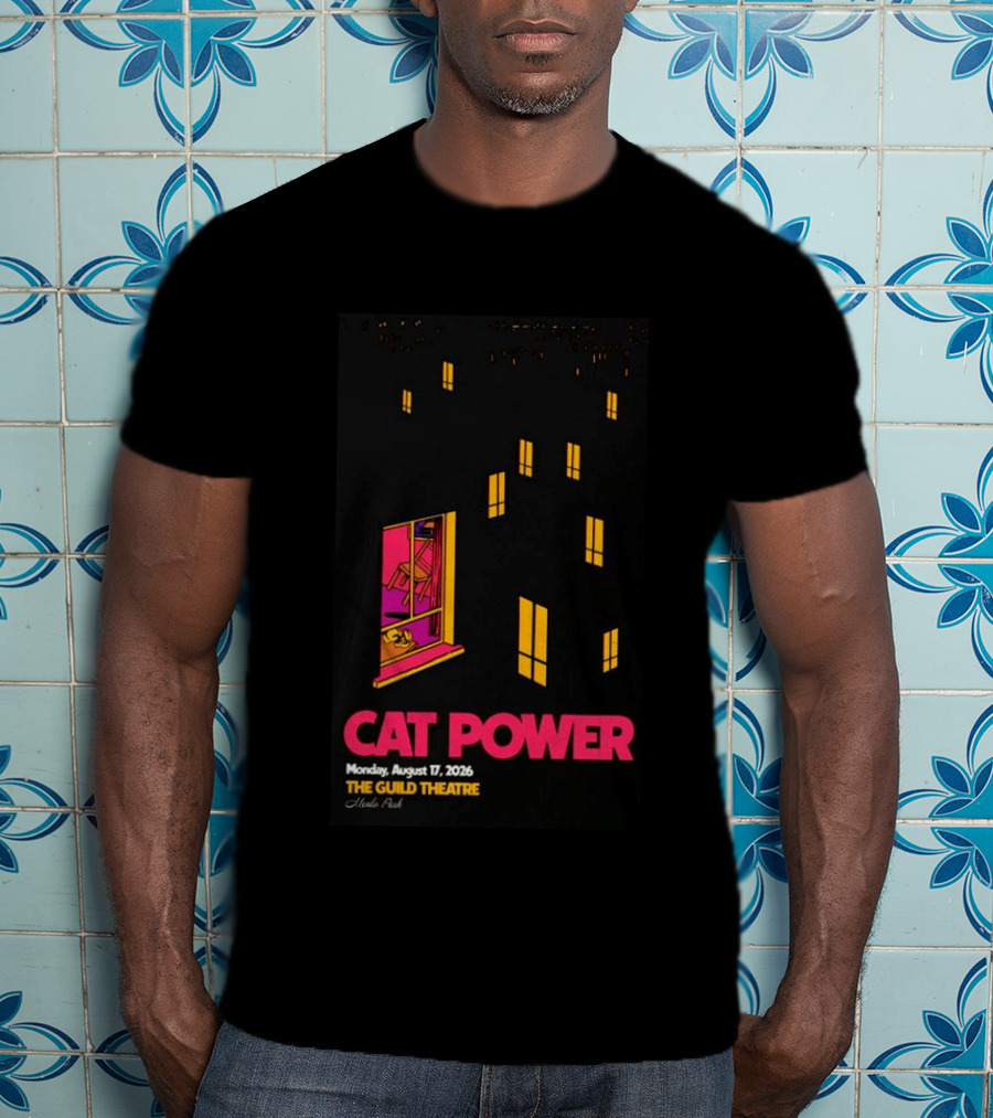 Cat Power Menlo Park August 17 2026 Guild Theatre Concert T-Shirt