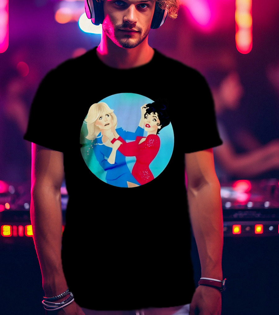 Alexis Carrington Krystle Carrington Iconic Dynasty Catfight Scene T-Shirt
