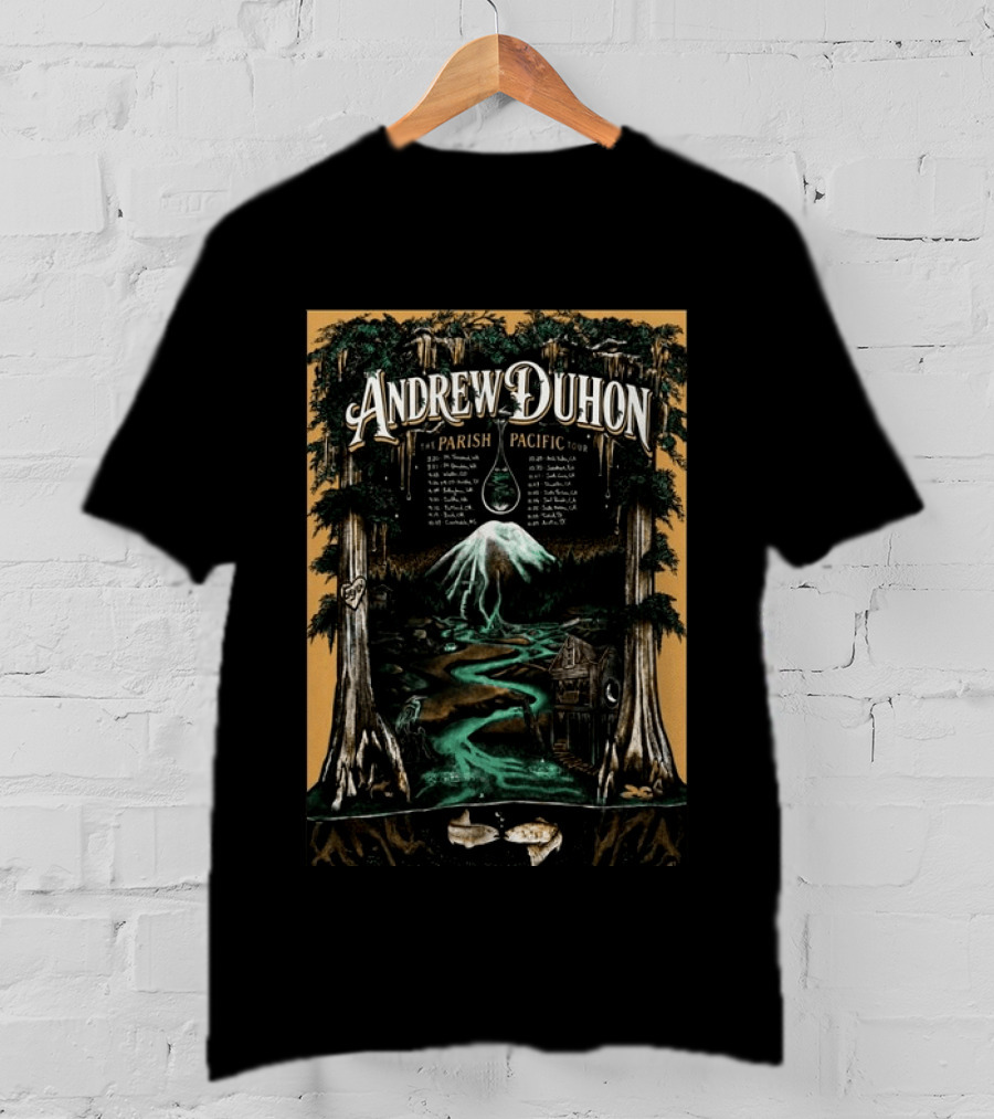 Andrew Duhon The Parish Pacific Tour 2026 Trees Mountain Cabin Dates T-Shirt
