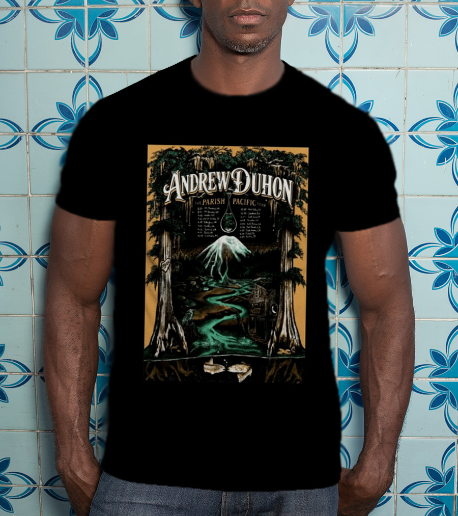 Andrew Duhon The Parish Pacific Tour 2026 Trees Mountain Cabin Dates T-Shirt
