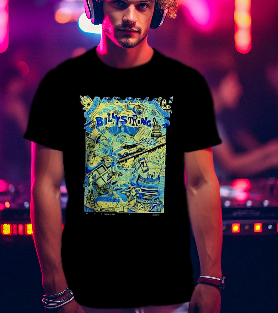 Billy Strings Charleston Coliseum 2023 West Virginia Concert Doodle T-Shirt