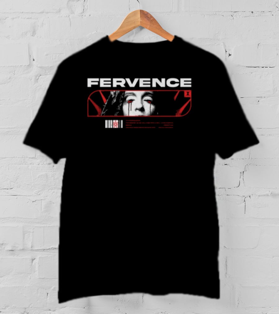 Indiemerchstore Fervence Constructs Effigy Red White Face T-Shirt