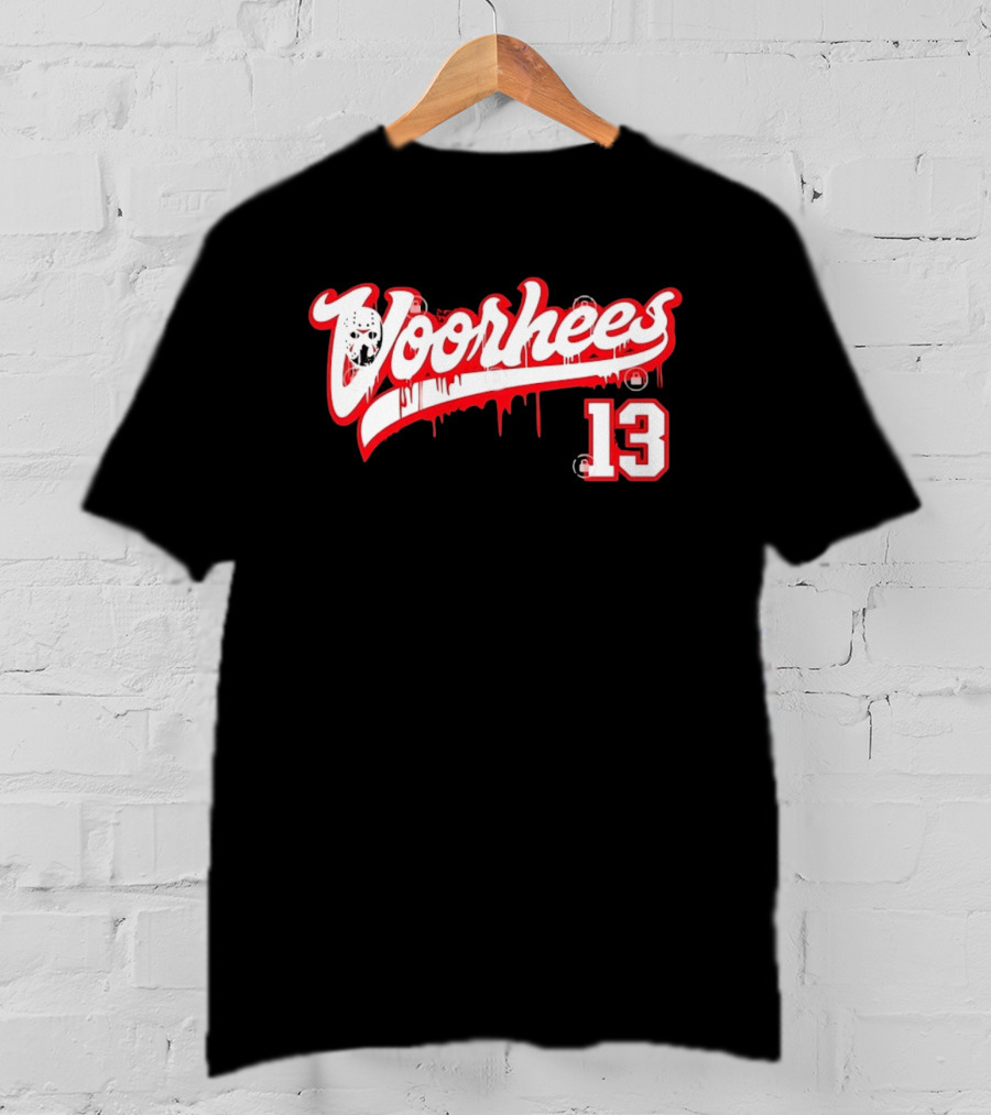 Jason Voorhees Mask Dripping Blood 13 Hockey Friday The 13th T-Shirt