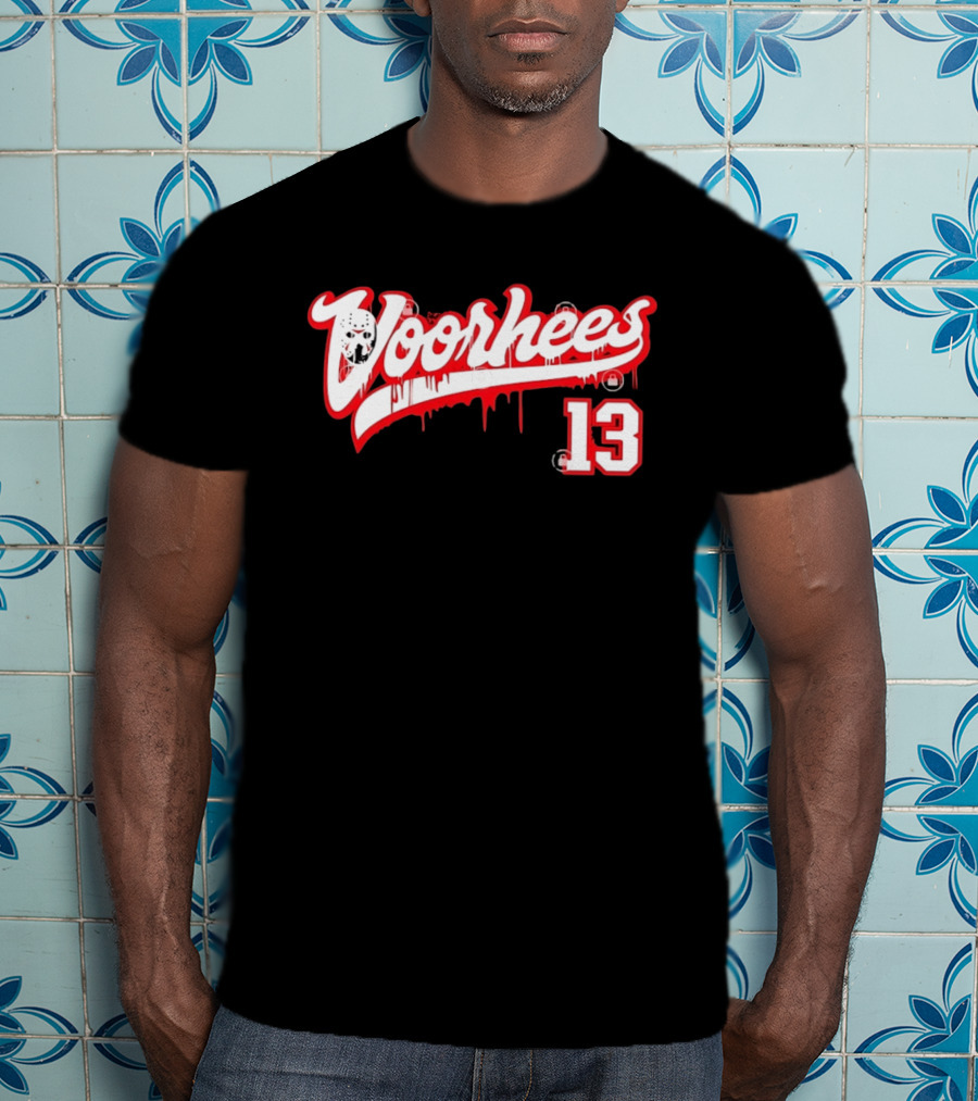 Jason Voorhees Mask Dripping Blood 13 Hockey Friday The 13th T-Shirt