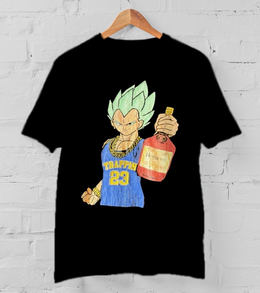 Vegeta Trappin 23 Hennessy Dragon Ball Z T-Shirt