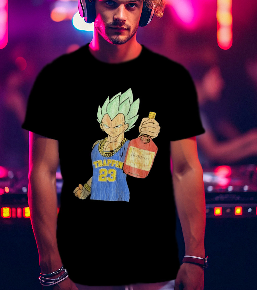 Vegeta Trappin 23 Hennessy Dragon Ball Z T-Shirt