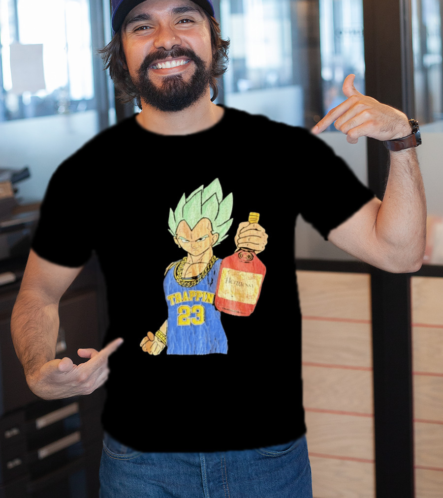 Vegeta Trappin 23 Hennessy Dragon Ball Z T-Shirt