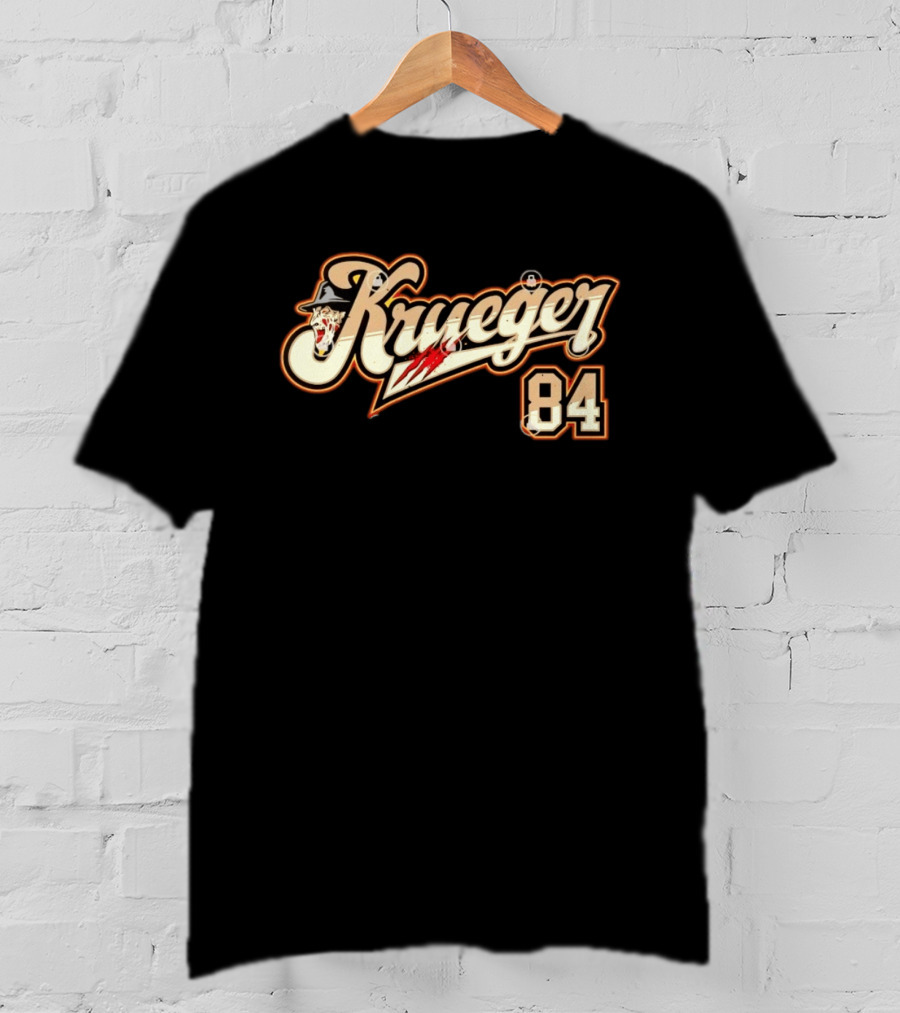 Krueger 84 Freddy A Nightmare On Elm Street Claw Slash Hat T-Shirt