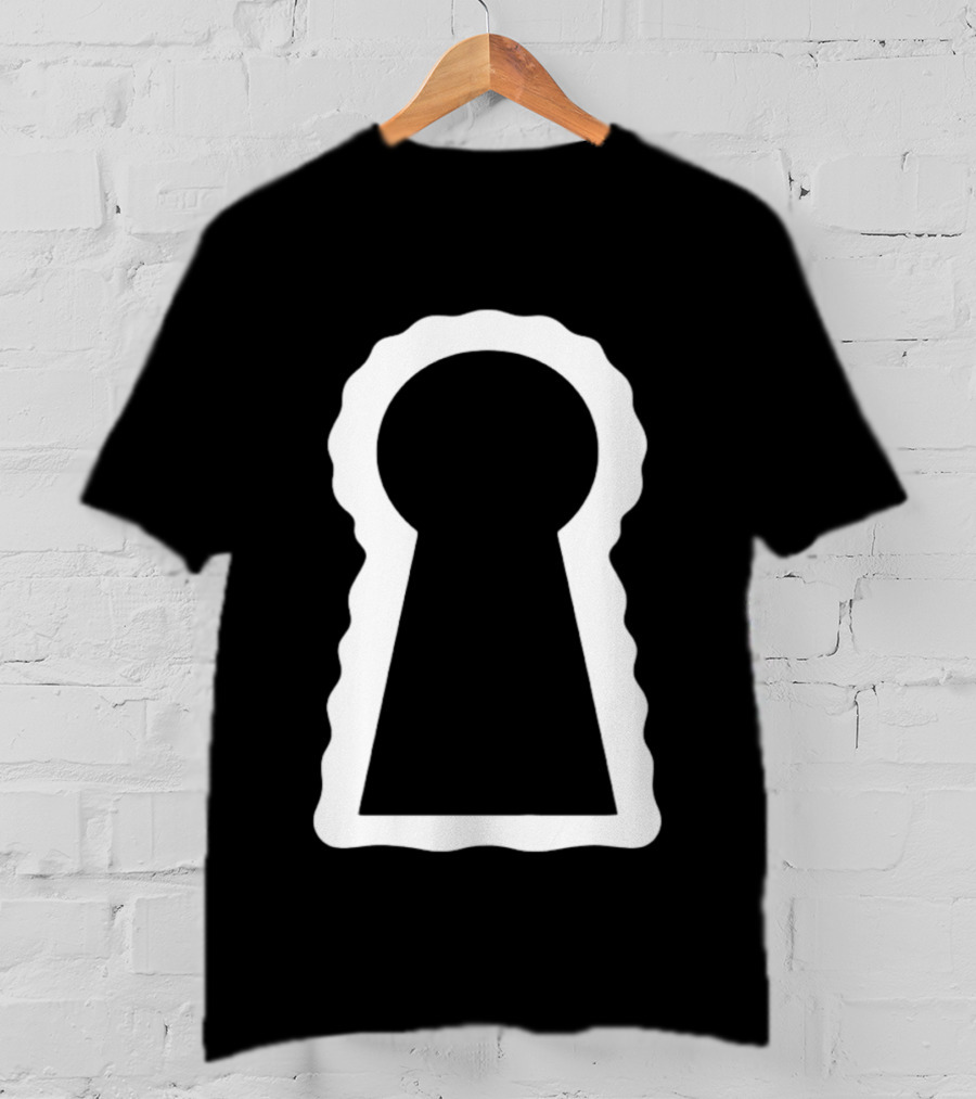 Minimalist Keyhole Secret Door Aesthetic T-Shirt