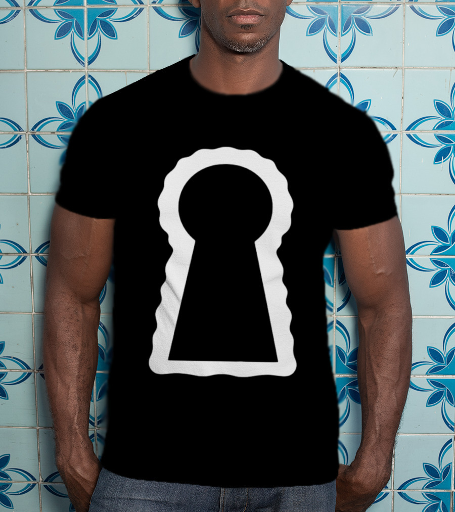 Minimalist Keyhole Secret Door Aesthetic T-Shirt