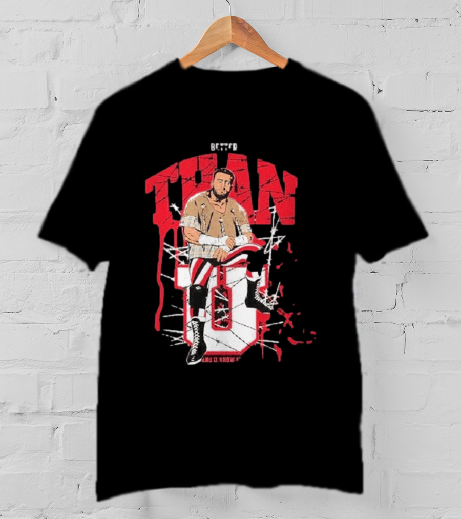 MJF Better Than You AEW Champion Barbed Wire Wrestling T-Shirt