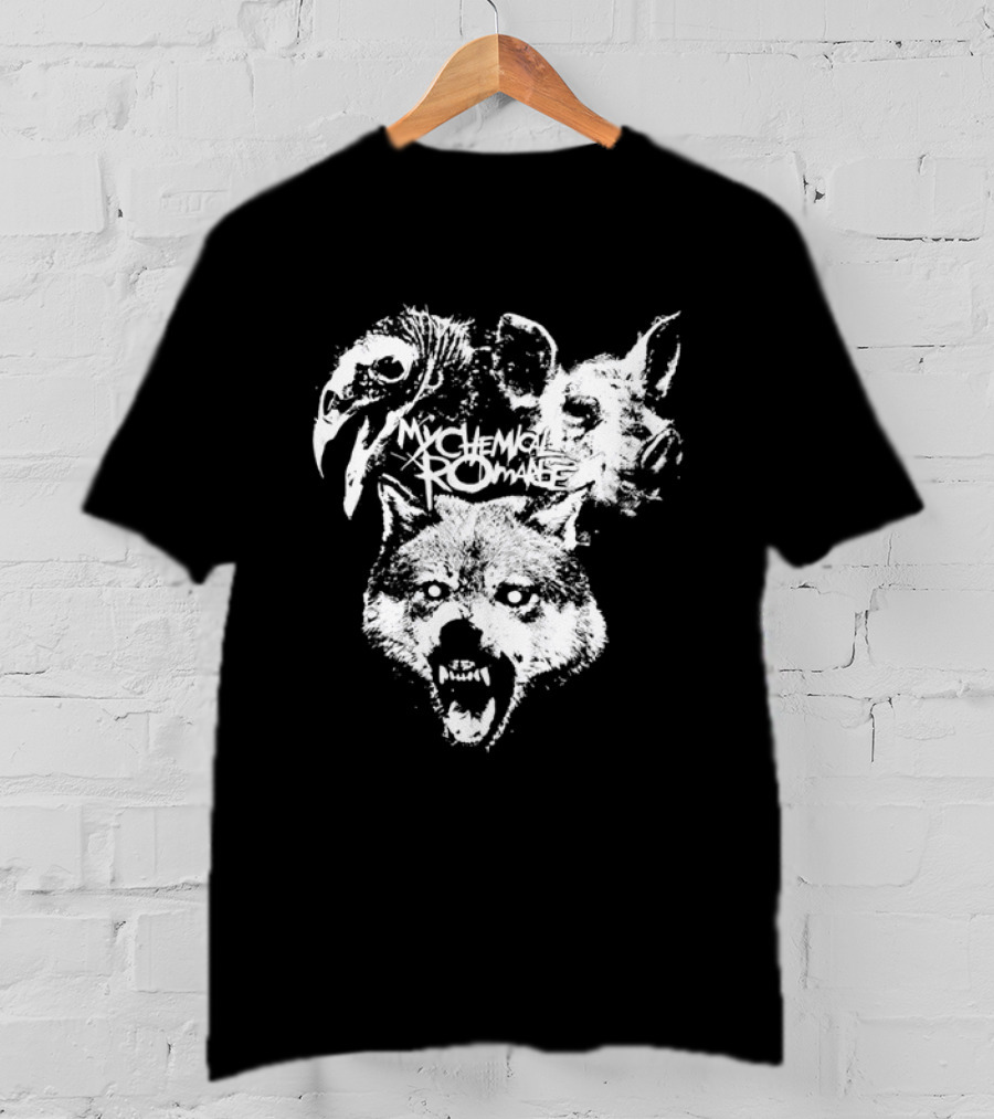 My Chemical Romance Wolf Vulture Pig MCR Band T-Shirt