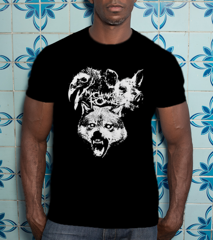 My Chemical Romance Wolf Vulture Pig MCR Band T-Shirt