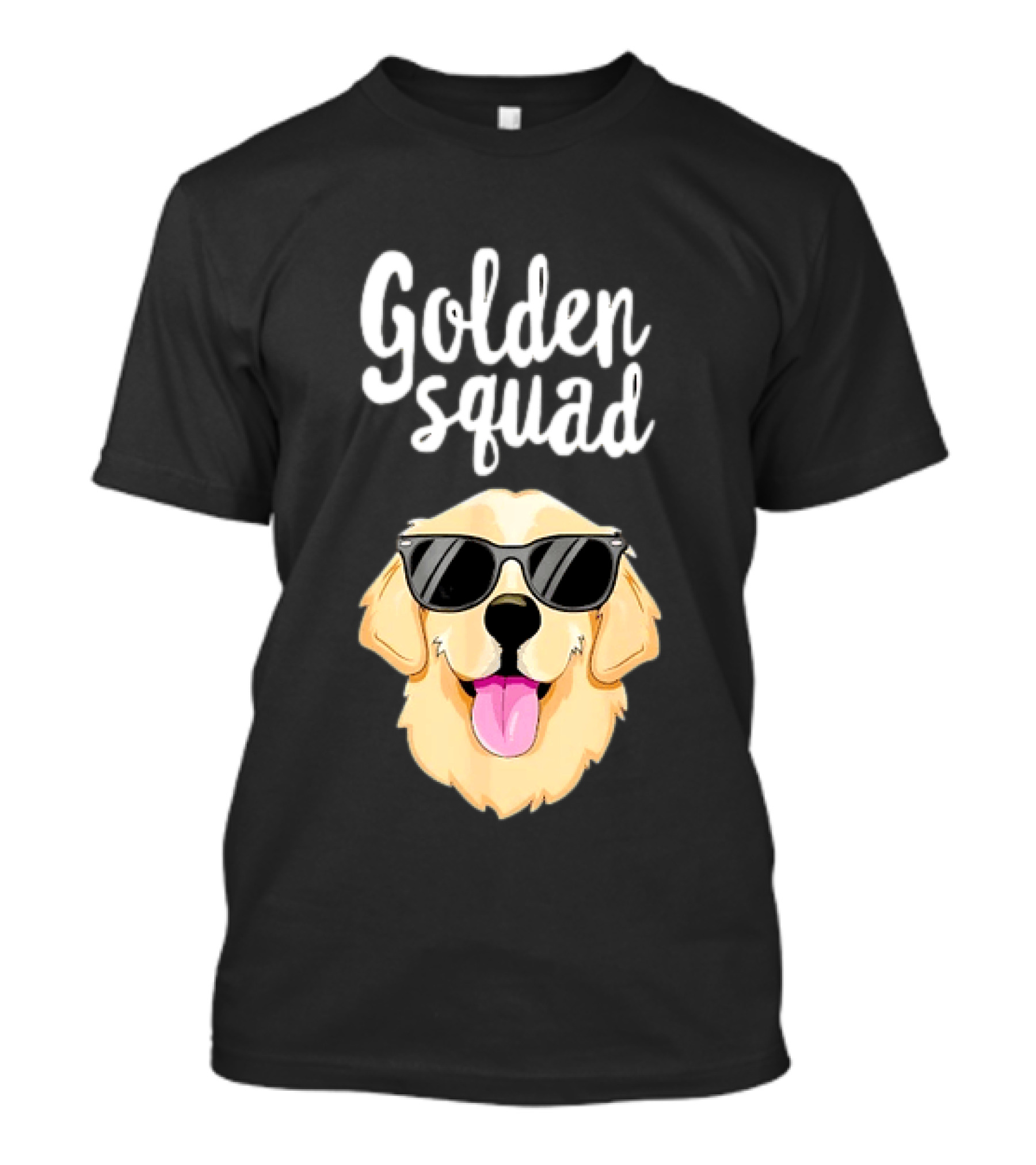 Golden Squad Golden Retriever Dog With Sunglasses T-Shirt