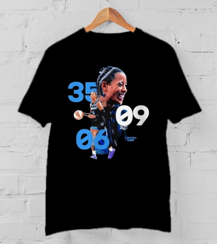 Natasha Cloud Historic 35 Points 5 Rebounds 5 Assists Performance T-Shirt