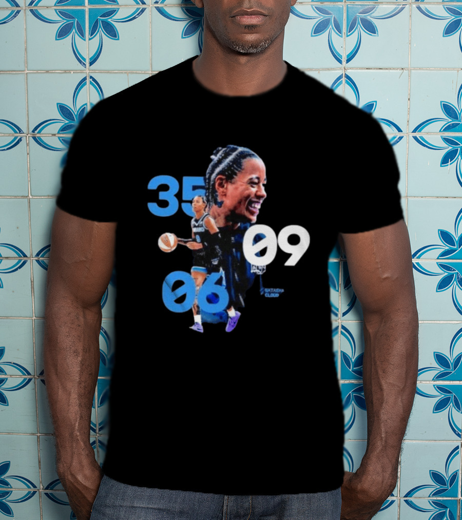 Natasha Cloud Historic 35 Points 5 Rebounds 5 Assists Performance T-Shirt