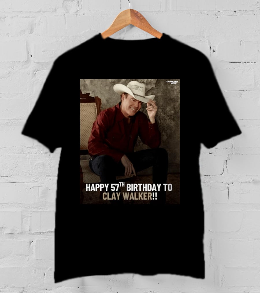 Clay Walker Celebrates Turning 57 In Classic Country T-Shirt